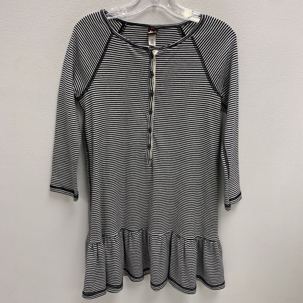 12: Sparkle Button Band Henley Dress