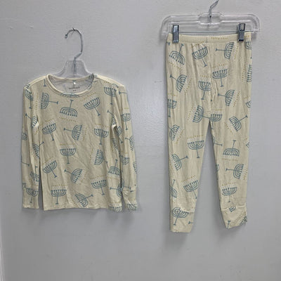 5-6: Long John Pajama Set - Menorah AS IS