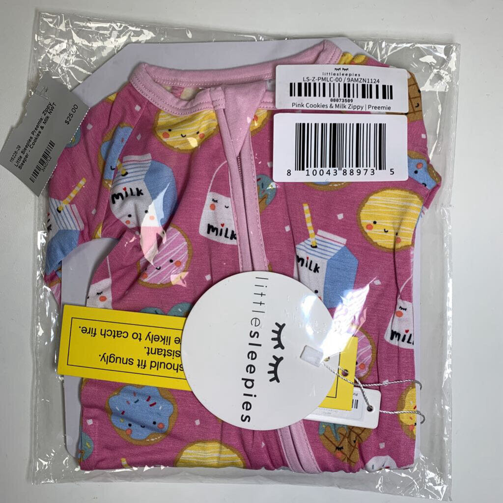 Preemie: Zippy Sleeper - Cookies & Milk NWT