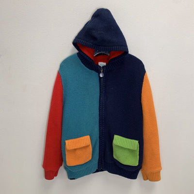 6: Fleece Lined Hooded Colorblock Sweater