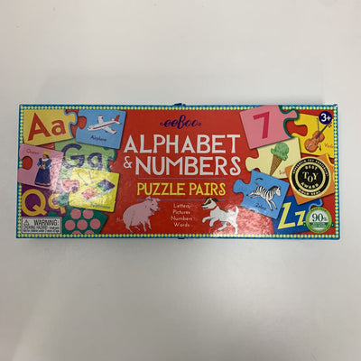 Alphabet & Numbers Puzzle Pairs