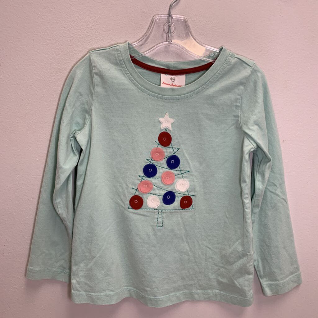 5: Long Sleeve Applique T- Shirt - Christmas Tree