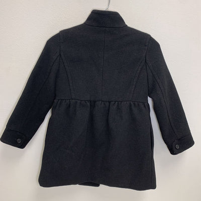 4-5: Wool Blend Mock Neck Coat