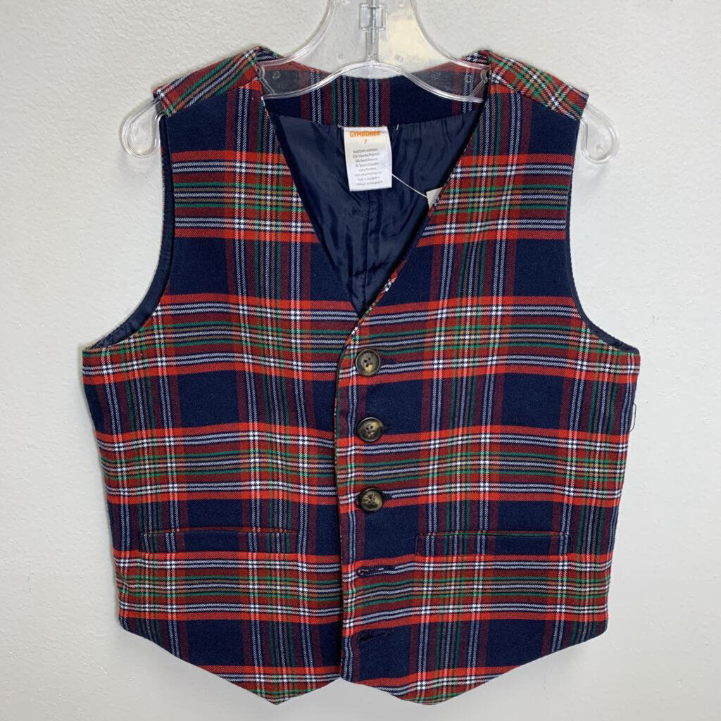 7: Plaid Twill Vest