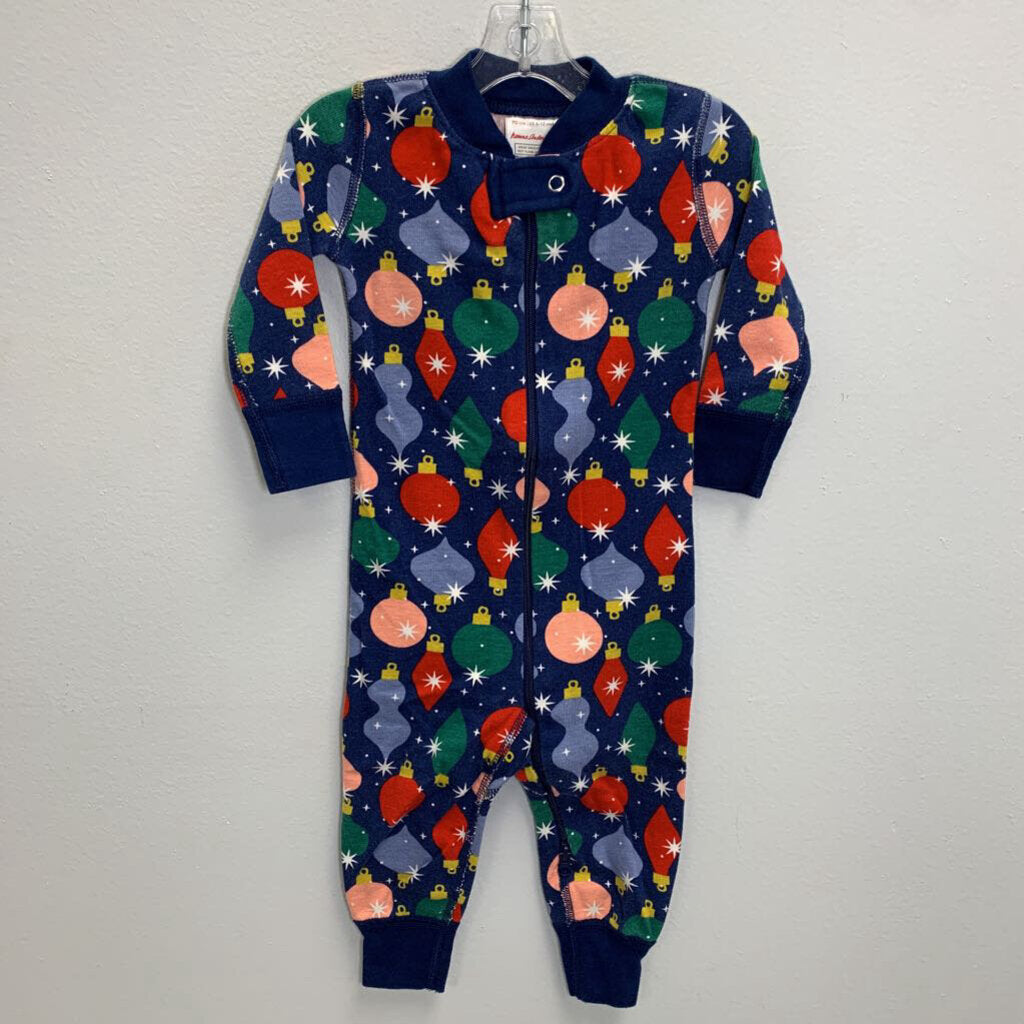 6-12M: Sleeper 2 way Zipper - Shiny Bright Ornaments