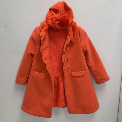 5-6: Dress Coat, hat & dress AS IS (tear in pocket lining)