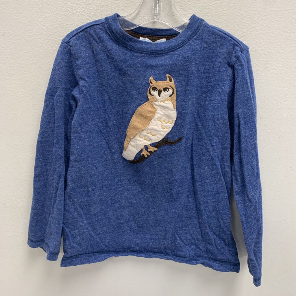 6: Long Sleeve Applique T-Shirt - Owl