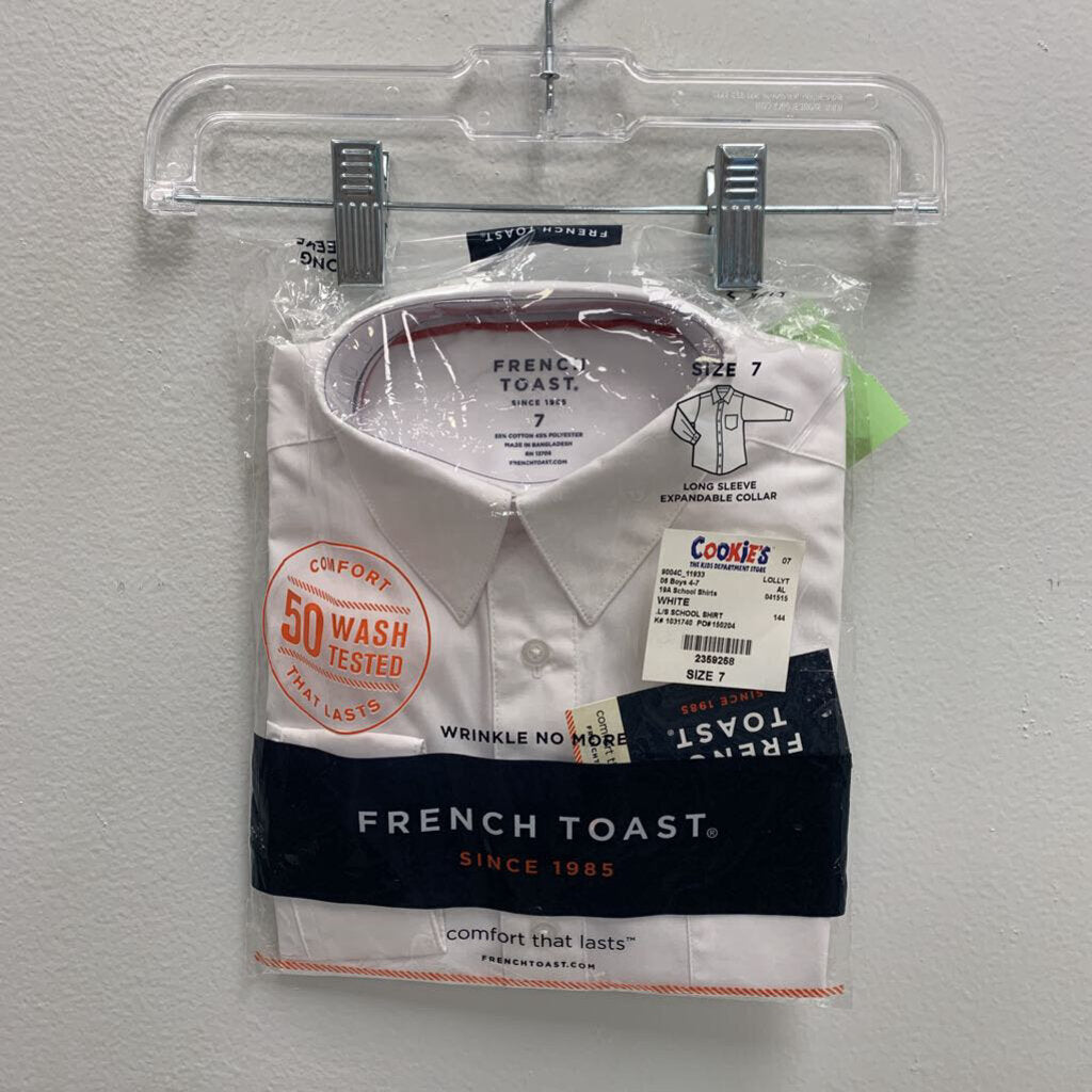 7: Long Sleeve School Shirt NWT