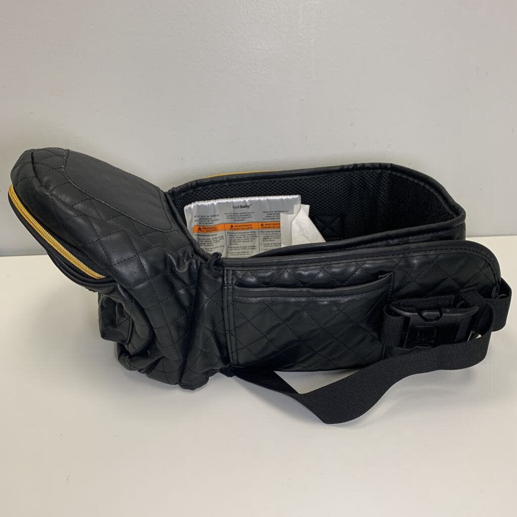 Hip Seat Carrier - Vegan Leather Black