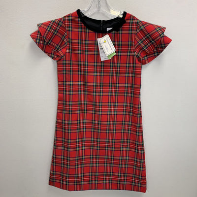 12: Tartan Plaid Flutter Sleeve Dress - NWT