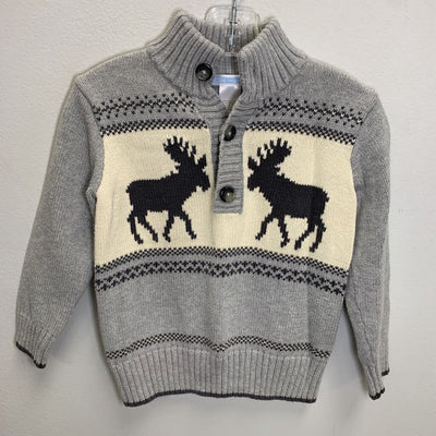 2T: Pullover Sweater - Fair Isle Moose
