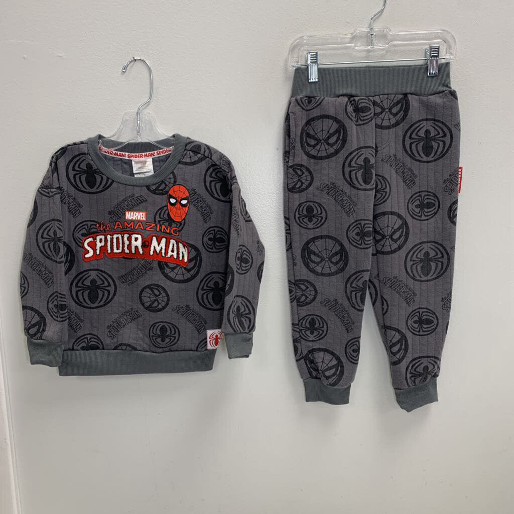 4T: Spiderman Sweatshirt + Joggers