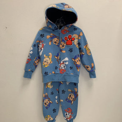 4T: Paw Patrol Joggers + Zip Hoodie - Fleece Lined Hood