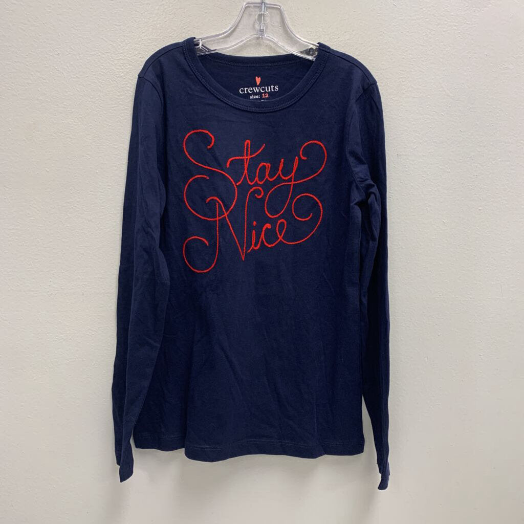 12: Long Sleeve Embroidered T-Shirt - Stay Nice