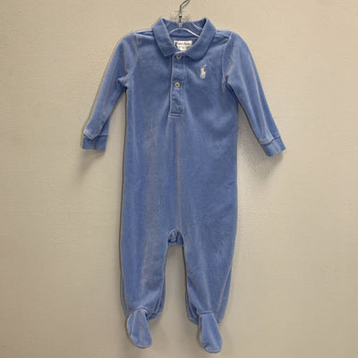 9M: Velour Footed Coverall