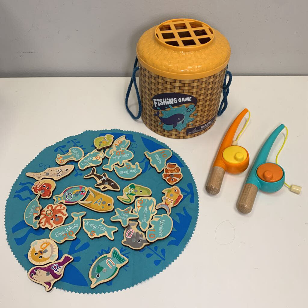 Magnetic Fishing Game - 2 Rods, 26 Ocean Animals