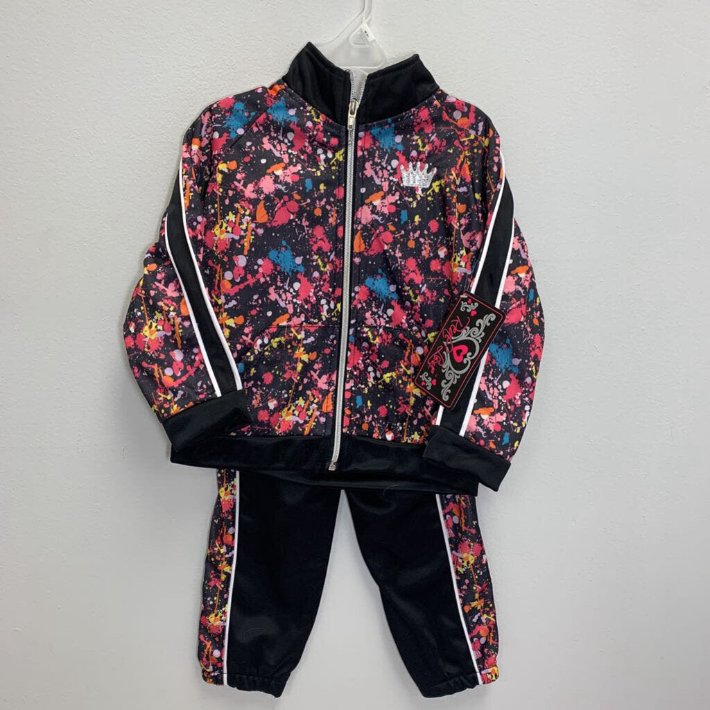 4T: Track Suit - Paint Splatter NWT