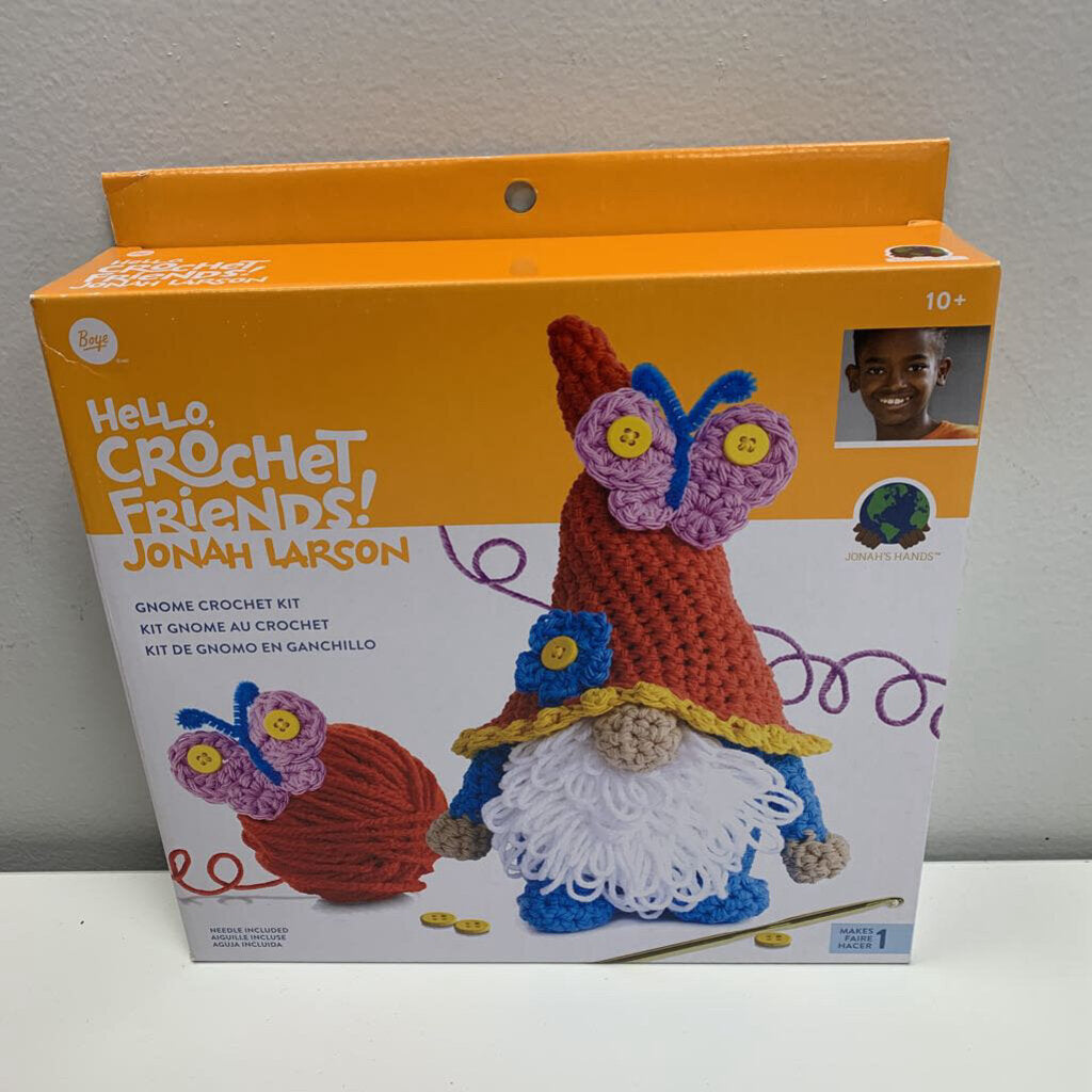Jonah's Hands Gnome Beginners Crochet Kit NIB