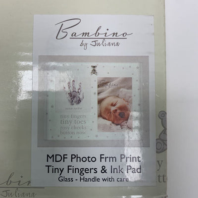 Tiny Fingers Photo Frame & Ink Pad (4"x6" Photo) NIB