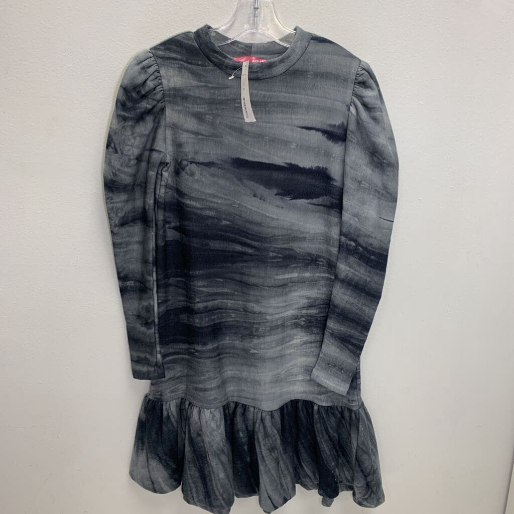 10-12: Ultra Flirt Tie-Dyed Sheath Dress w/ Ruffled Hem NWT