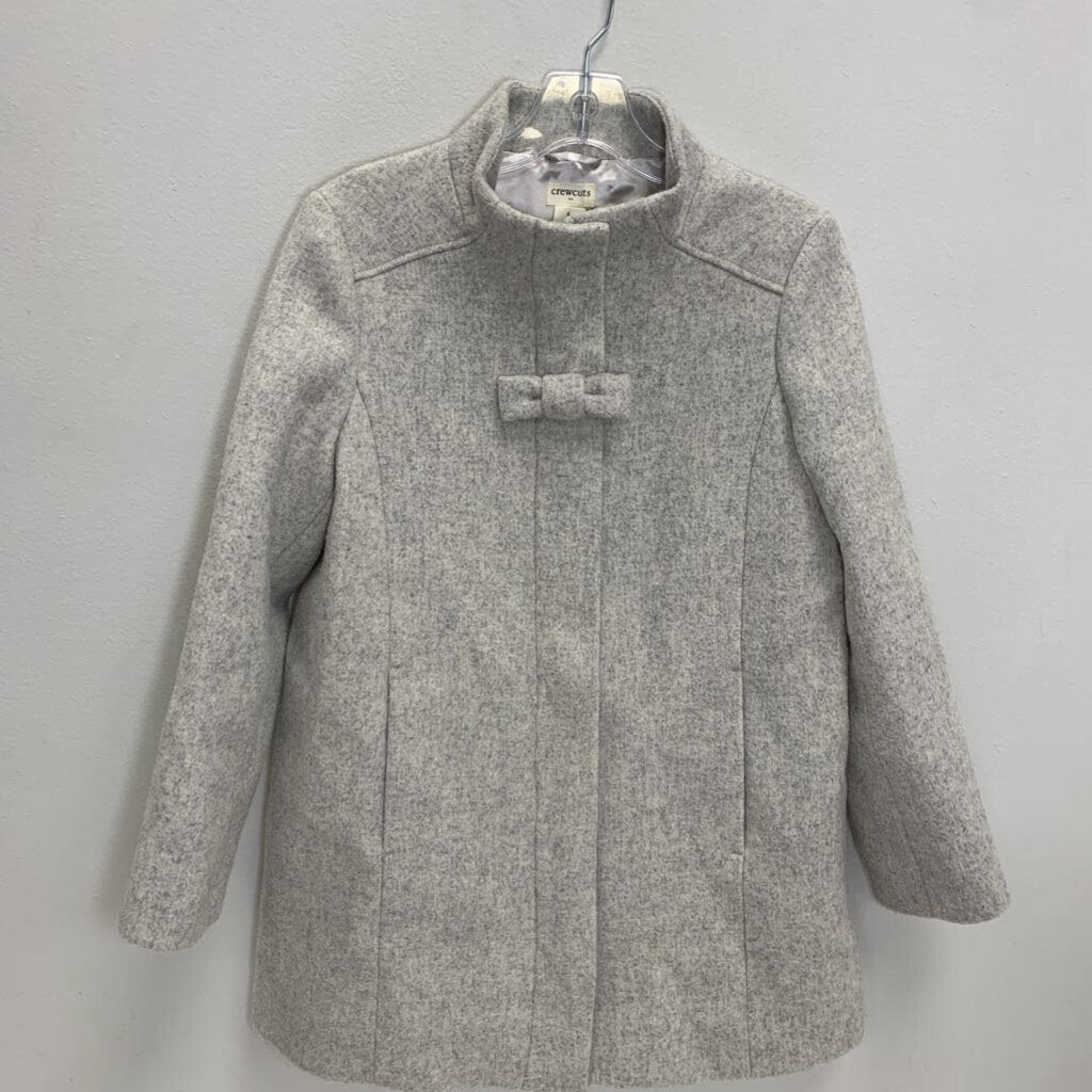 8: Wool Blend Bow Zipper Coat