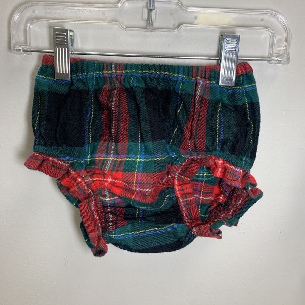 12-18M: Tidings Tartan Flannel Dress w/ Bloomers