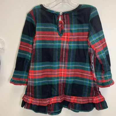 12-18M: Tidings Tartan Flannel Dress w/ Bloomers