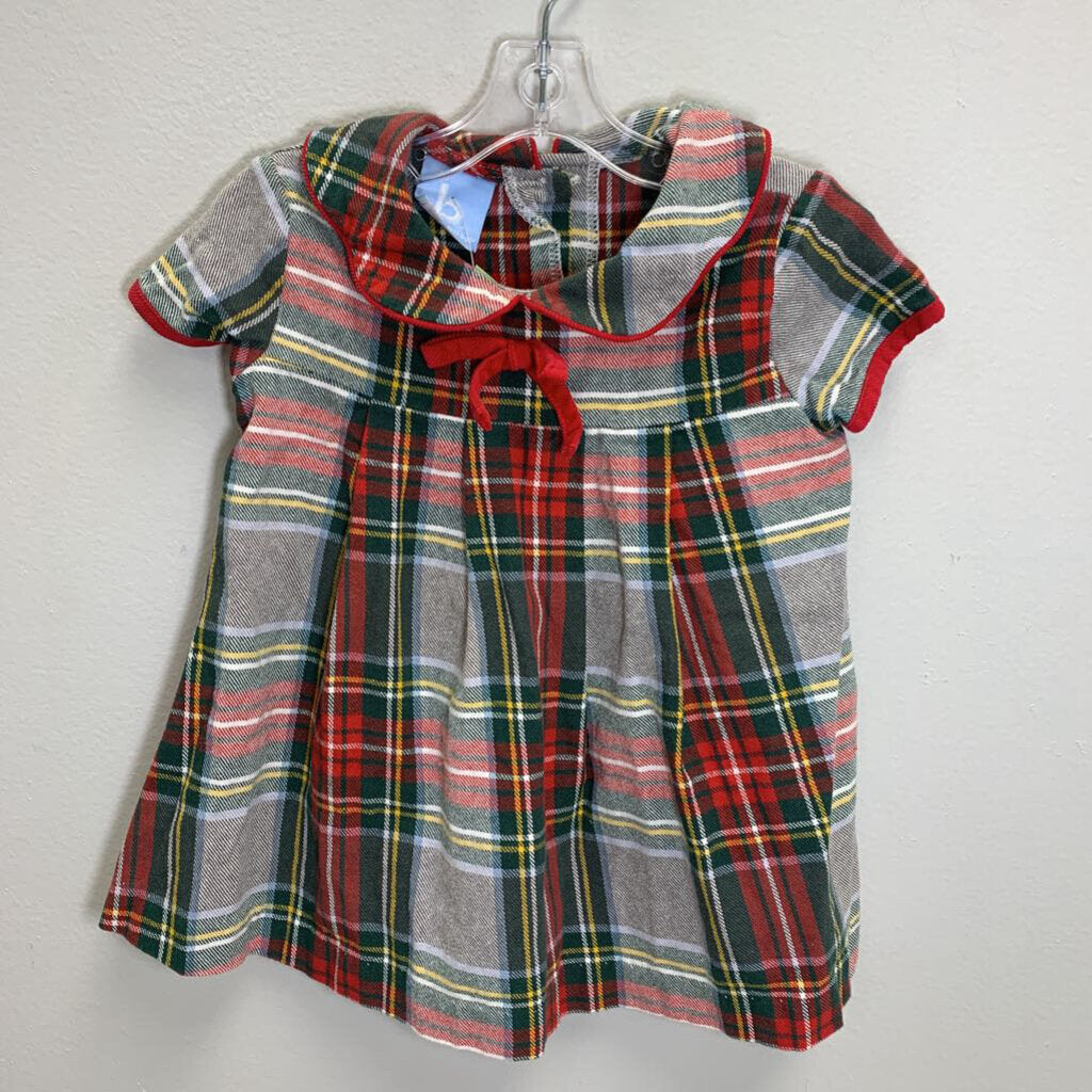 12M: Plaid Holiday Dress