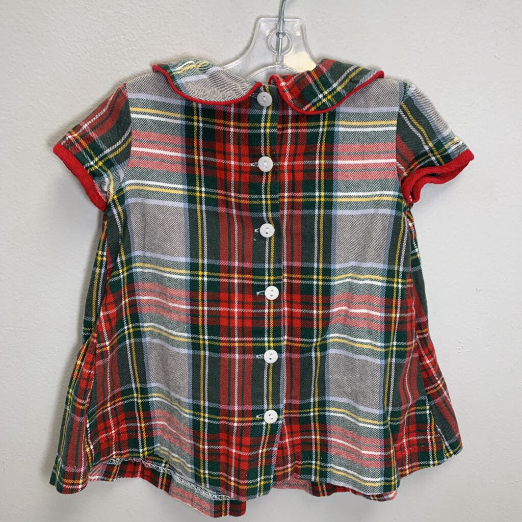 12M: Plaid Holiday Dress