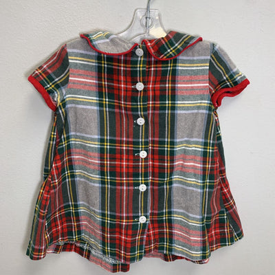 12M: Plaid Holiday Dress