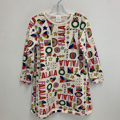 5: Falala Holiday Print Dress AS IS