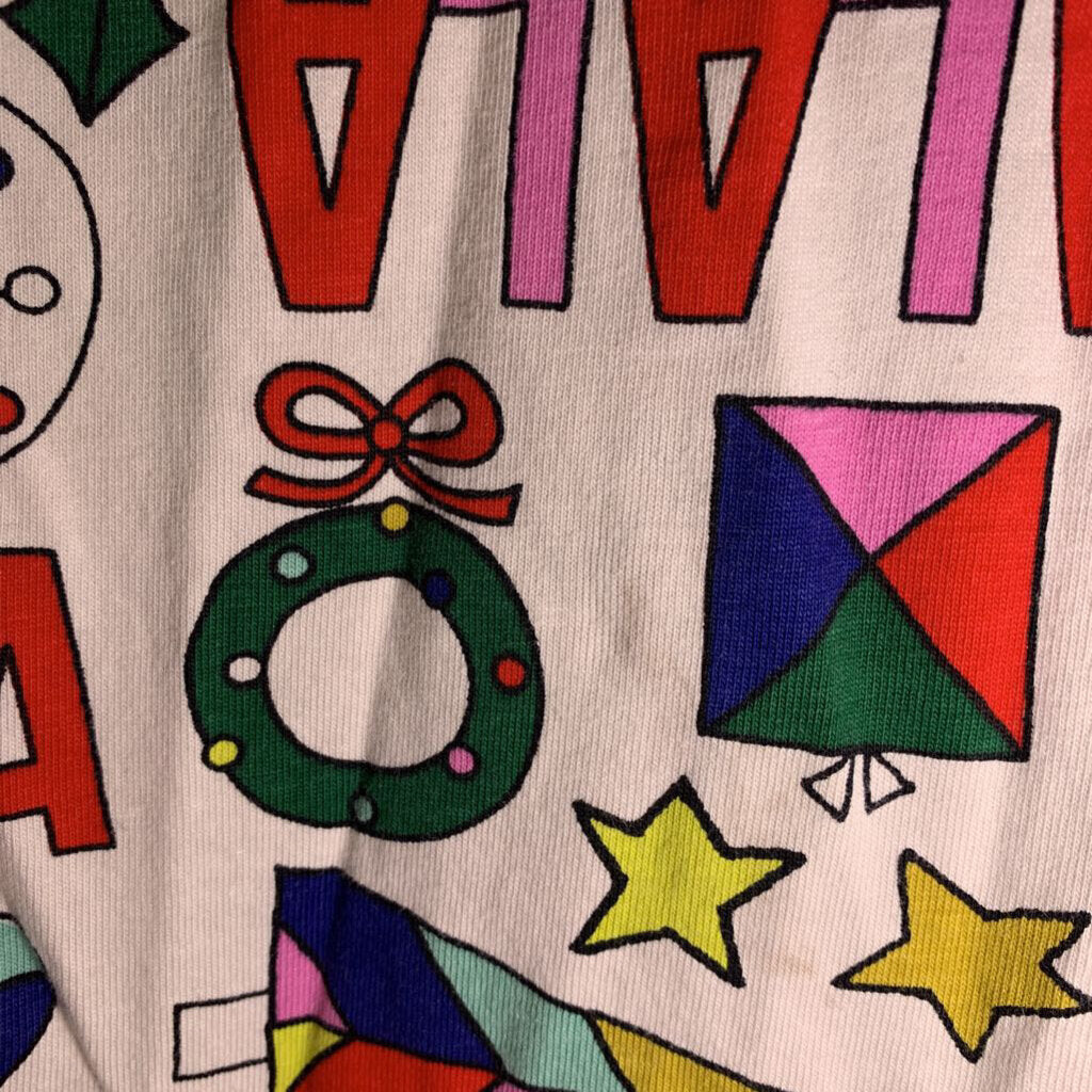 5: Falala Holiday Print Dress AS IS