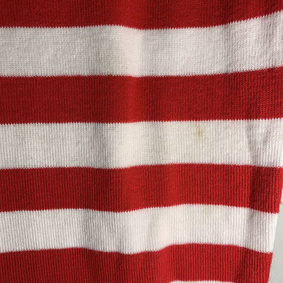 5: Long John Pajama Set - Holiday Stripes AS IS