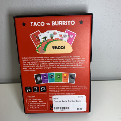 Taco vs Burrito The Card Game