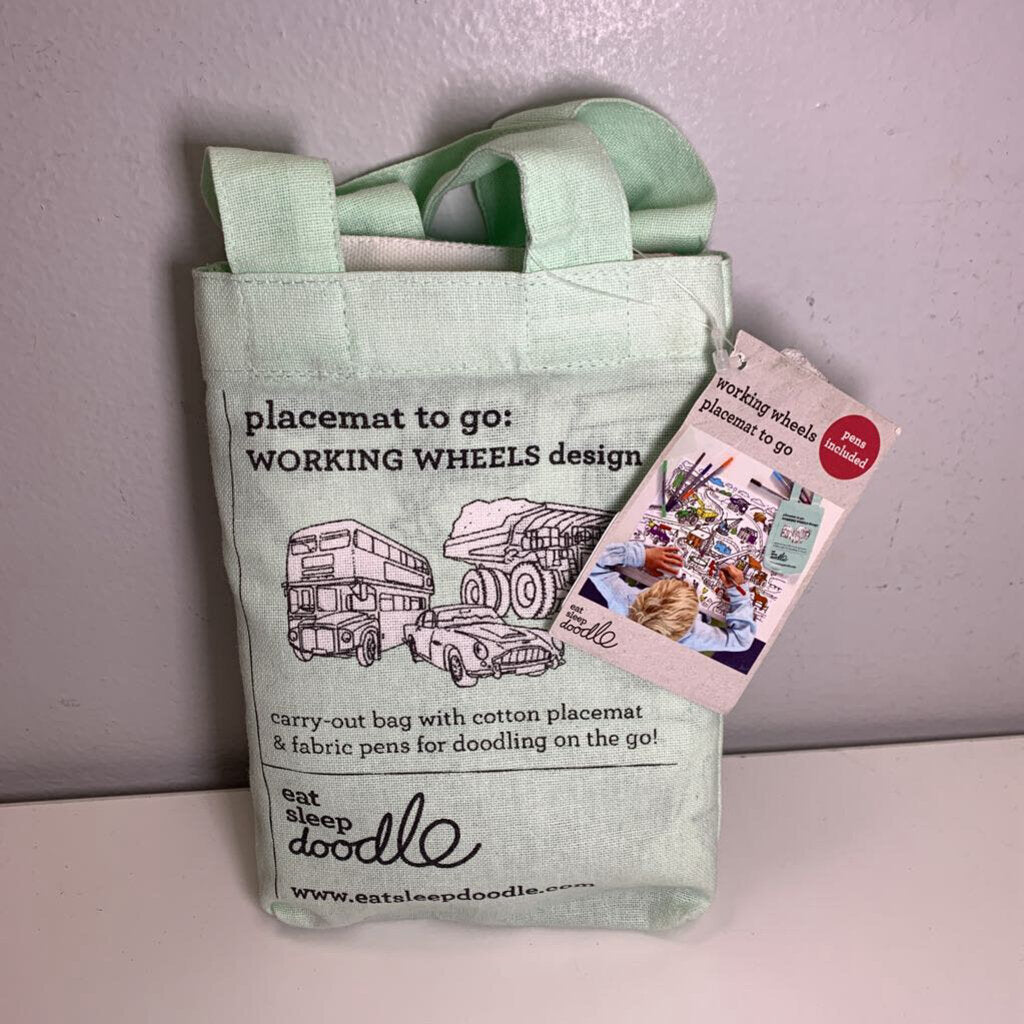 Placemat To Go: Working Wheels - NWT