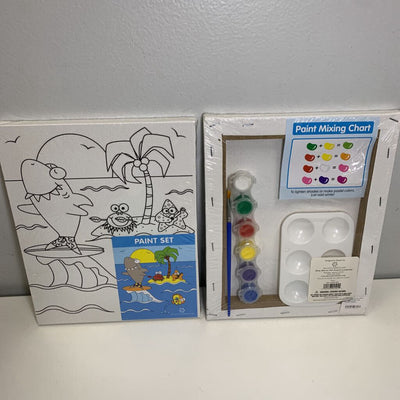 Canvas and Paint Set - Baby Shark & Honu Ohana NIB