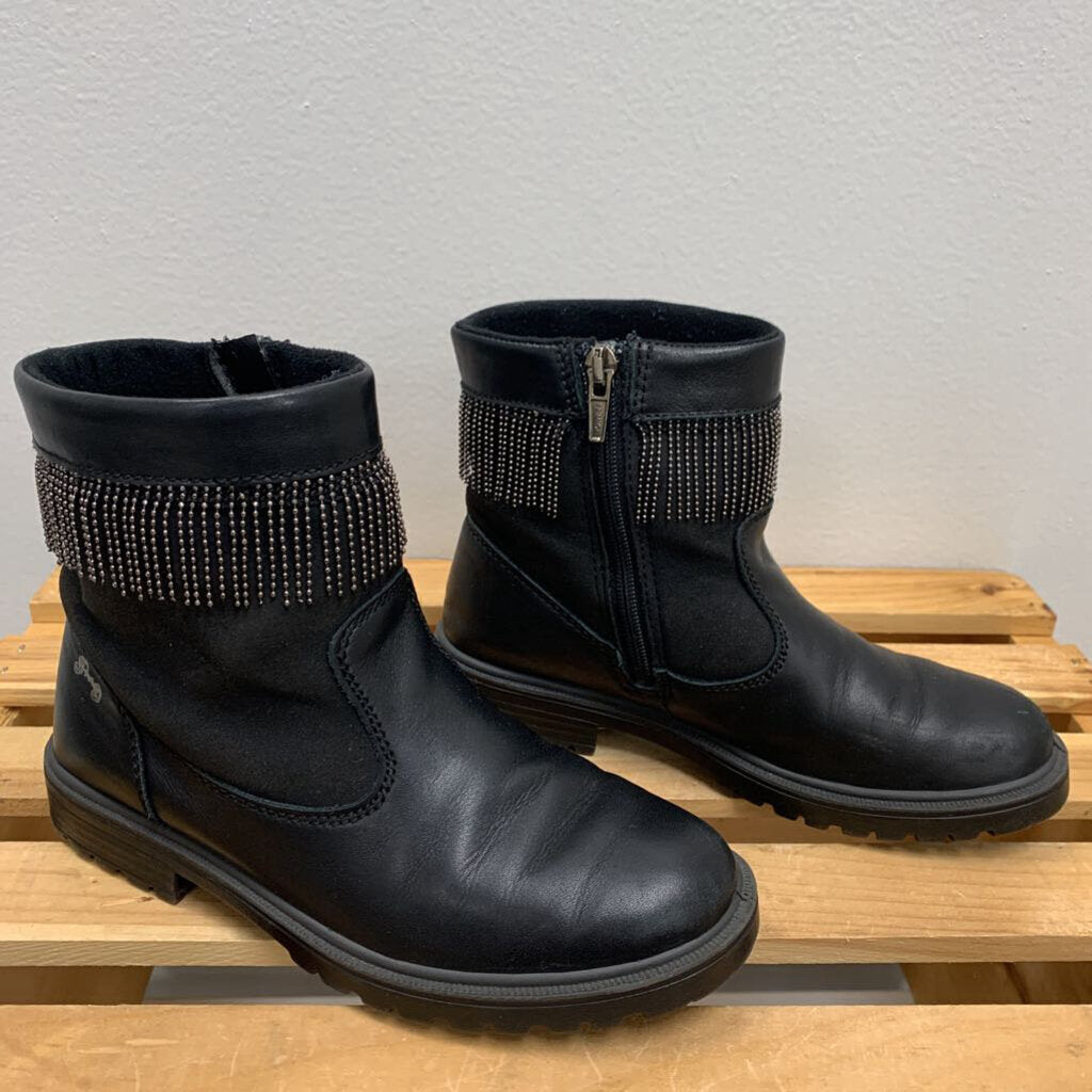 1: Ankle Boots w/ Rhinestone Fringe Detail