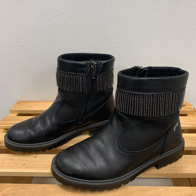 1: Ankle Boots w/ Rhinestone Fringe Detail