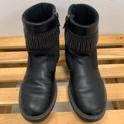 1: Ankle Boots w/ Rhinestone Fringe Detail