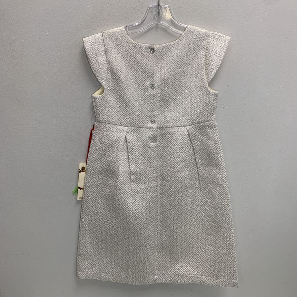 8: Brocade Cap Sleeve Pleated Dress - NWT