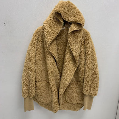 12-14: Double Faced Cozy Sherpa Hooded Wrap Coatigan