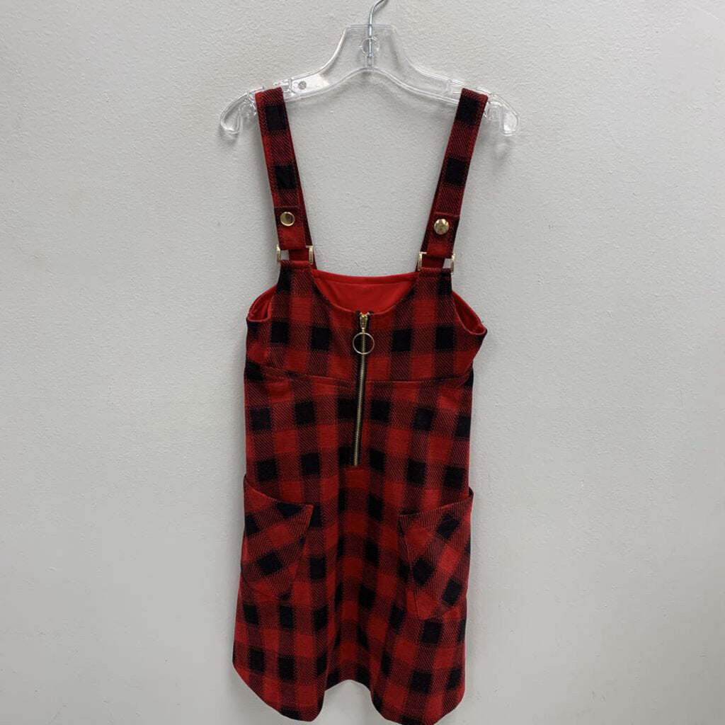6: Plaid Jumper Dress w/ Gold Zipper
