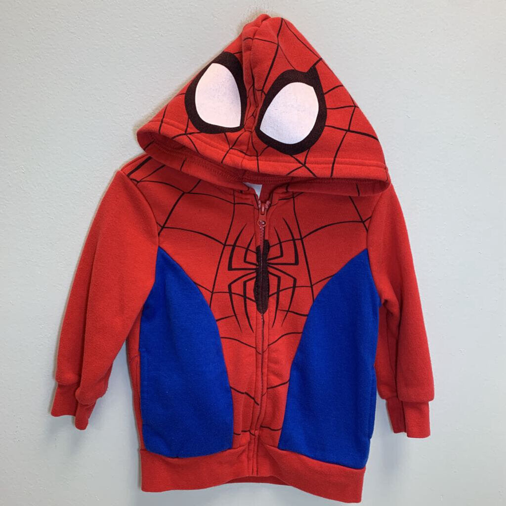 2T: Full Zip Hoodie - Spiderman