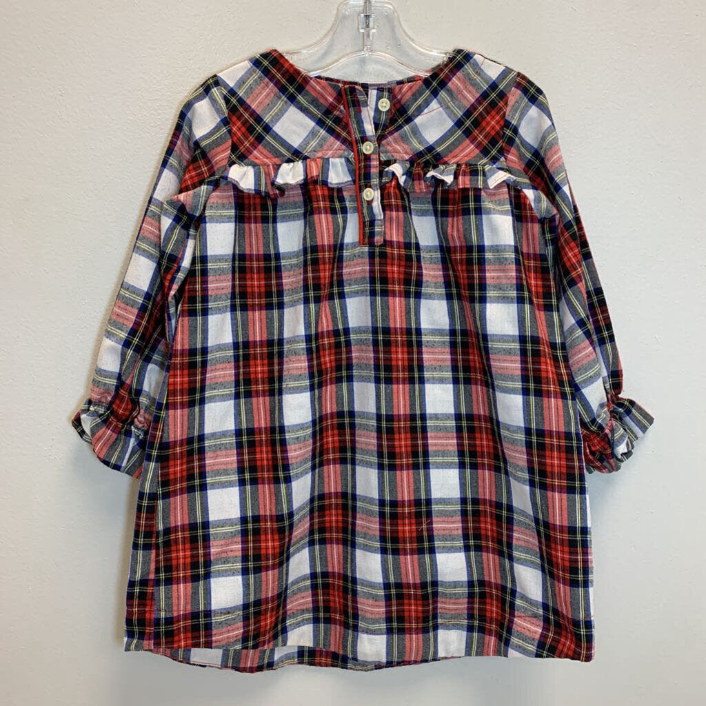4: Tartan Plaid Flannel Nightgown