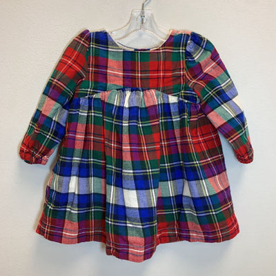 6-12M: Plaid Flannel Dress