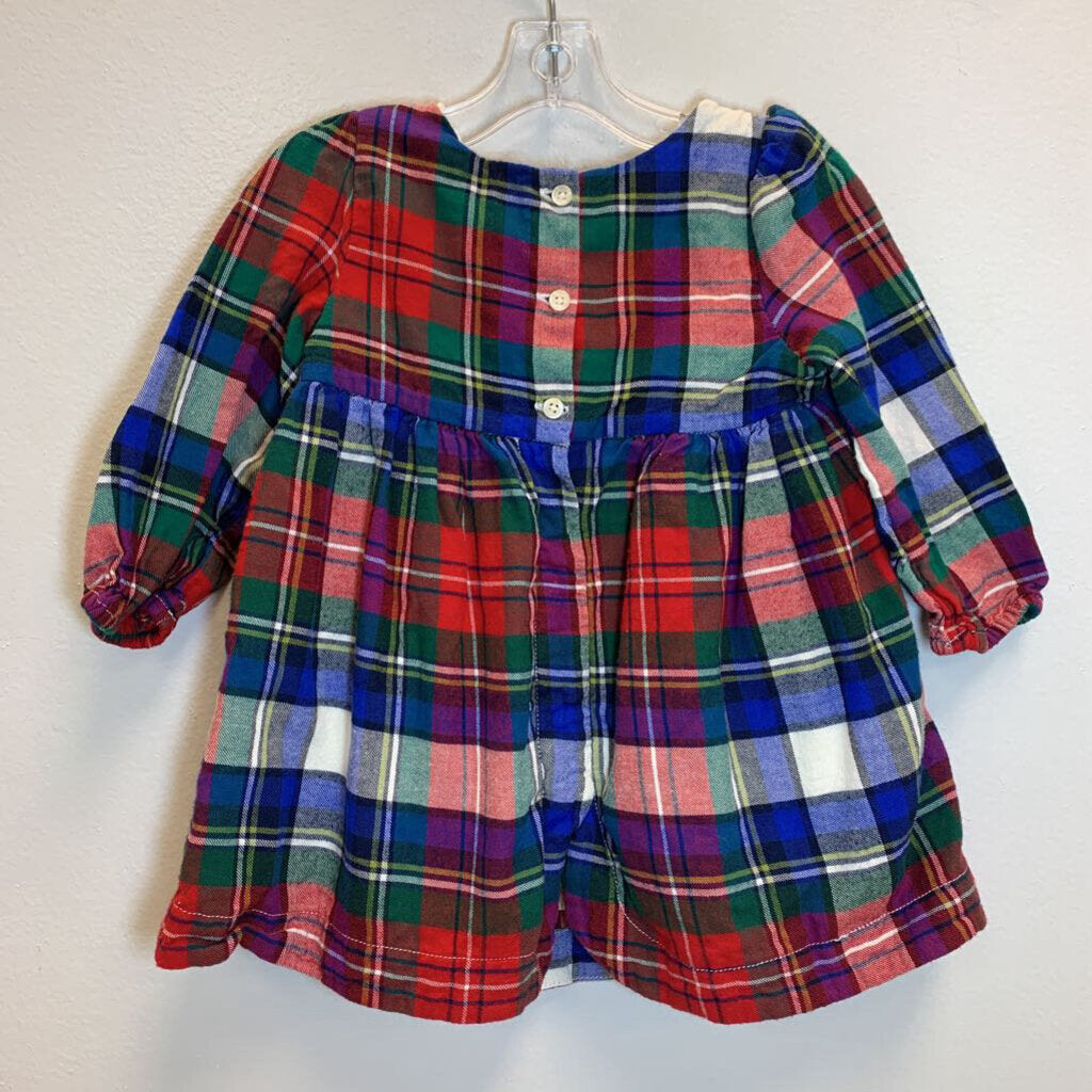 6-12M: Plaid Flannel Dress