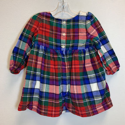 6-12M: Plaid Flannel Dress