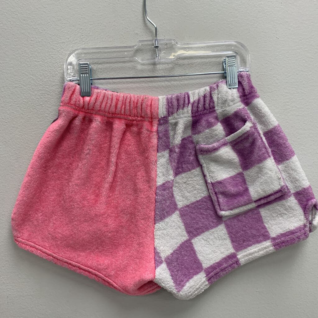 14: Plush Shorts - Checkered Smiles