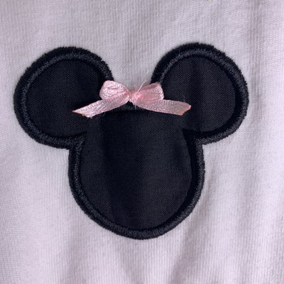10: Half Zip Applique Pullover - Minnie Mouse