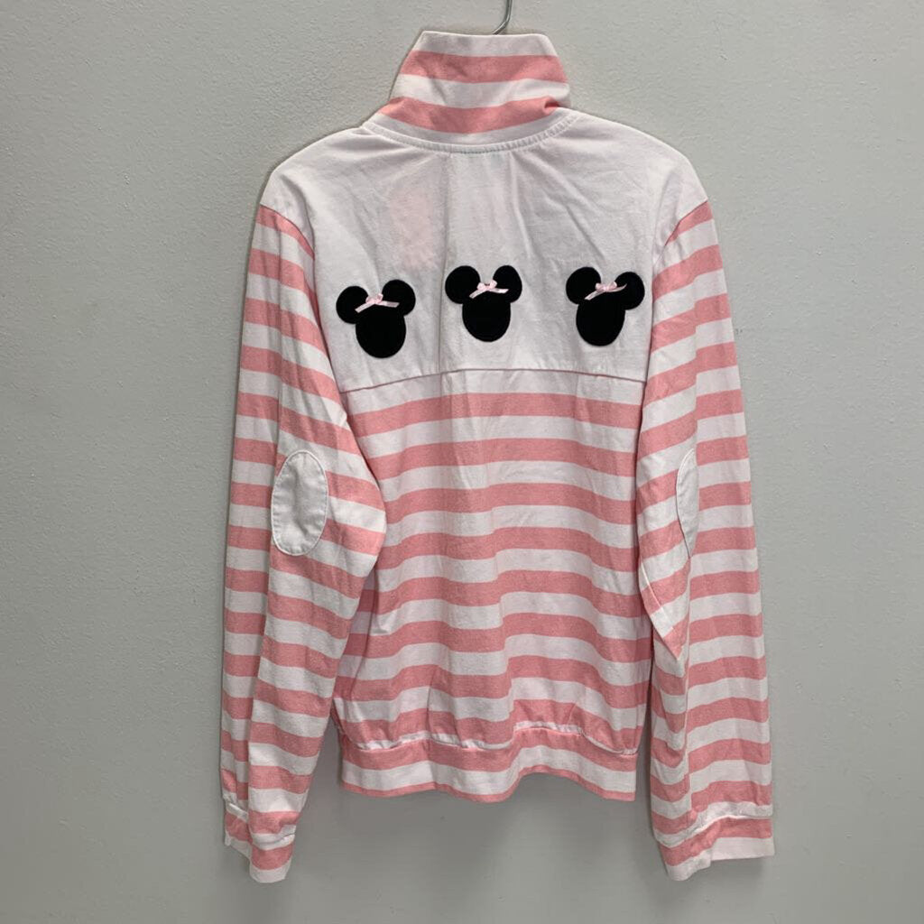 10: Half Zip Applique Pullover - Minnie Mouse